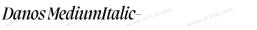 Danos MediumItalic字体转换